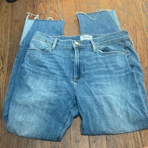 Frame le high straight jeans